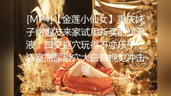 [MP4]【金莲小仙女】重庆妹子约炮友来家试用新买的润滑液，口交抠穴玩得不亦乐乎，浴室撒尿掰穴大白臀视觉冲击强