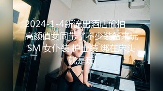 2024-1-4新流出酒店偷拍❤️高颜值女同带了不少装备来玩SM 女仆装 护士装 绑在床头就是玩