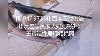 [MP4/ 973M] 百度云泄密流出 反差婊良家大奶肥臀少妇王素洁性爱视频艳照