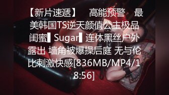 【新片速遞】 ✿高能预警✿ 最美韩国TS逆天颜值公主极品闺蜜▌Sugar▌连体黑丝户外露出 墙角被爆操后庭 无与伦比刺激快感[836MB/MP4/18:56]