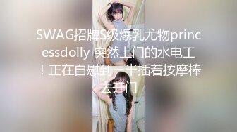 SWAG招牌S级爆乳尤物princessdolly 突然上门的水电工！正在自慰到一半插着按摩棒去开门