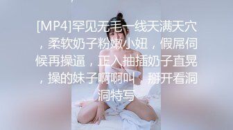 [MP4]罕见无毛一线天满天穴，柔软奶子粉嫩小妞，假屌伺候再操逼，正入抽插奶子直晃，操的妹子啊啊叫，掰开看洞洞特写